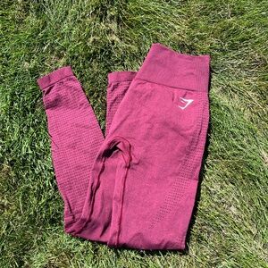 Gymshark Maroon Vital Seamless 2.0 Leggings